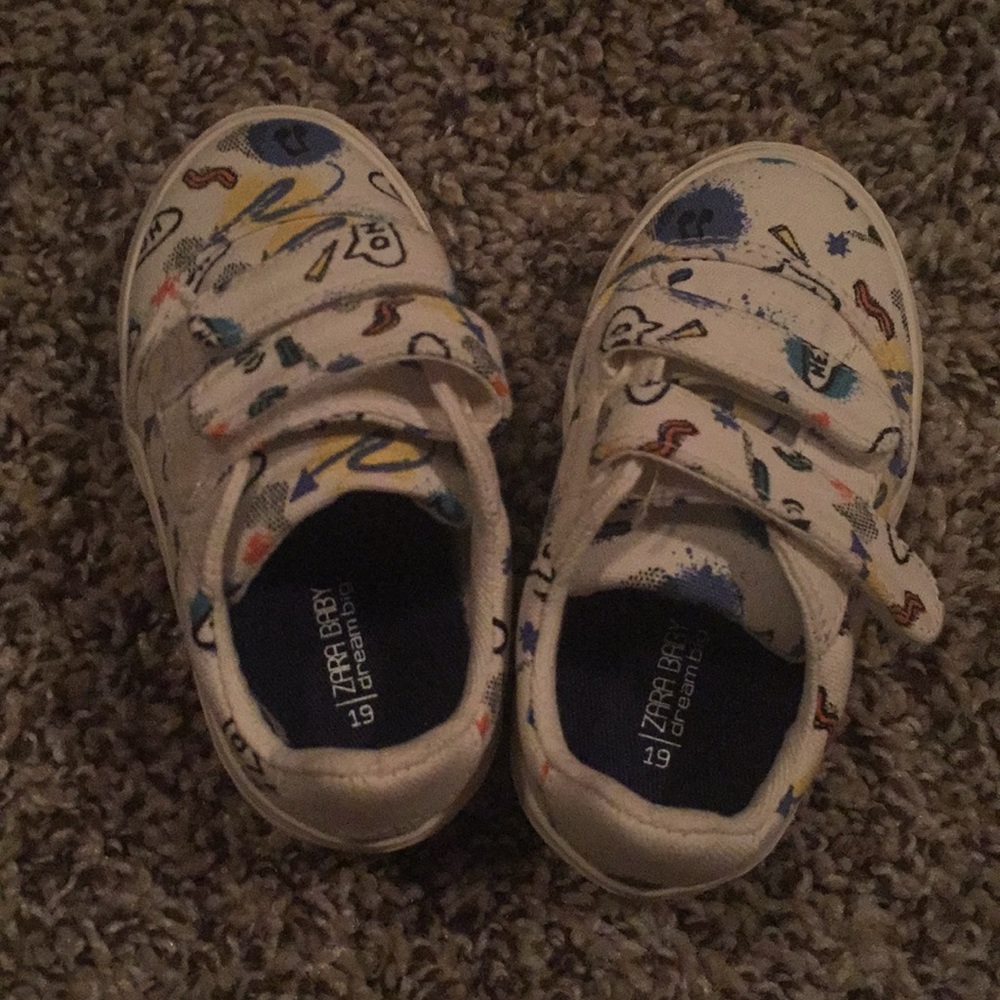 Zara Baby Printed Fabric Plimsolls - Picture 3 of 5